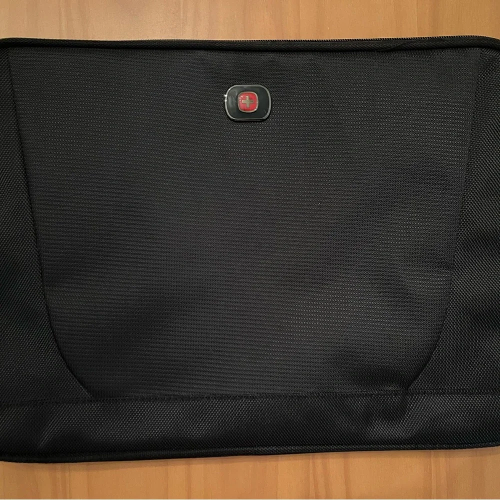 Swiss Tech Black Laptop Sleeve with Logo